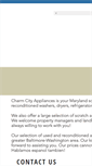 Mobile Screenshot of charmcityappliances.com